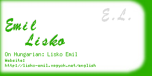 emil lisko business card